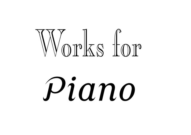Piano Works
